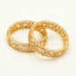 Gold Plated Kundan Bangles – Traditional Kundan – Elegant Partywear Bangle Set