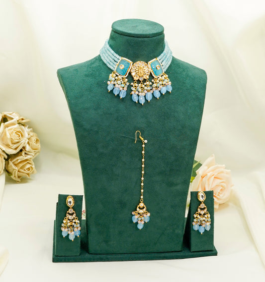 Sky Kundan Set  – Kundan Jewellery Necklace Set