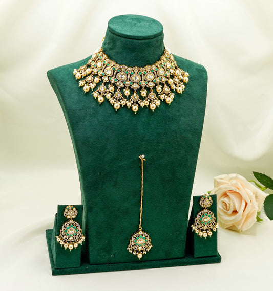 Sarah Kundan Set  – Kundan Jewellery Necklace Set