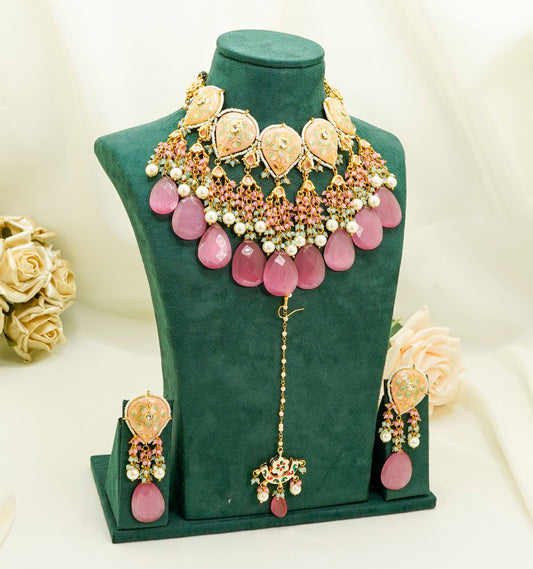 Zeba Kundan Set  – Kundan Jewellery Necklace Set