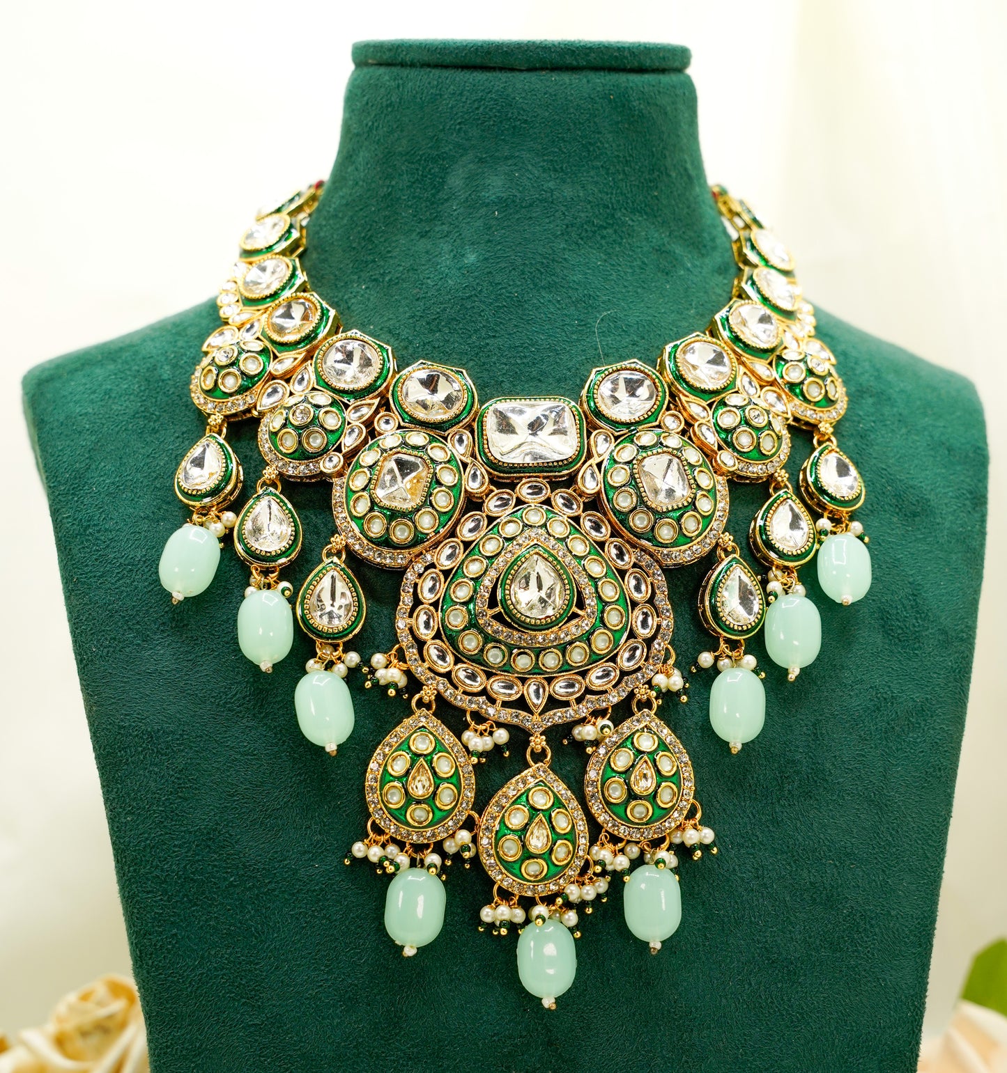 Kundan Set  – Kundan Jewellery Necklace Set - Red