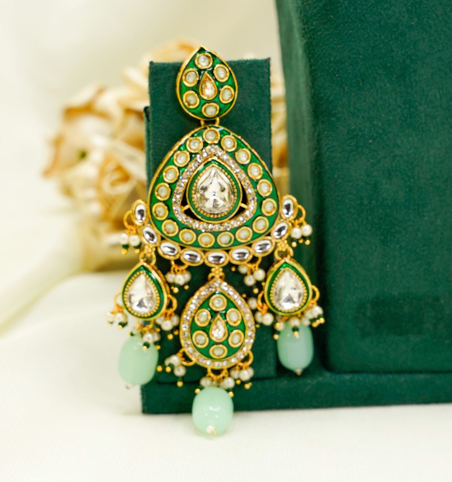 Kundan Set  – Kundan Jewellery Necklace Set - Red