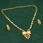 Floral Gold Plated Necklace Set - Jewellery Necklace Set