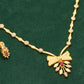 Floral Gold Plated Necklace Set - Jewellery Necklace Set