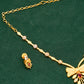 Floral Gold Plated Necklace Set - Jewellery Necklace Set