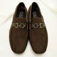Men’s Suede Loafers – Classic Slip-On Moccasins with Metal Bit Detail for Smart Casual & Formal Wear