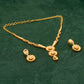 Flower Gold Plated Necklace Set - Jewellery Necklace Set