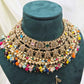 Multicolour Partywear Jewellery Set with Embroidered Bag – Modest  Fashion for Eid, Nikah & Special Events