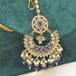 Navy Blue & Pearl Choker Jewellery Set – Modest  Occasion Wear for Nikah, Eid or Walima