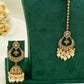 Gold Party Set - Choker Jewellery Set – Mehndi Necklace Set with Earrings and Tikka
