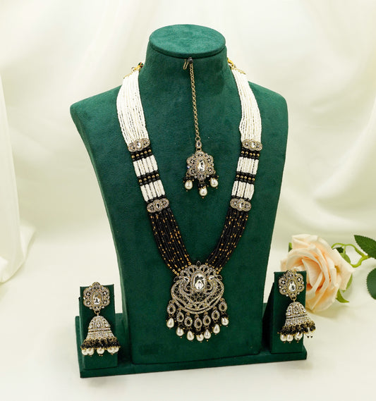 Black Kundan Set  – Kundan Jewellery Necklace Set