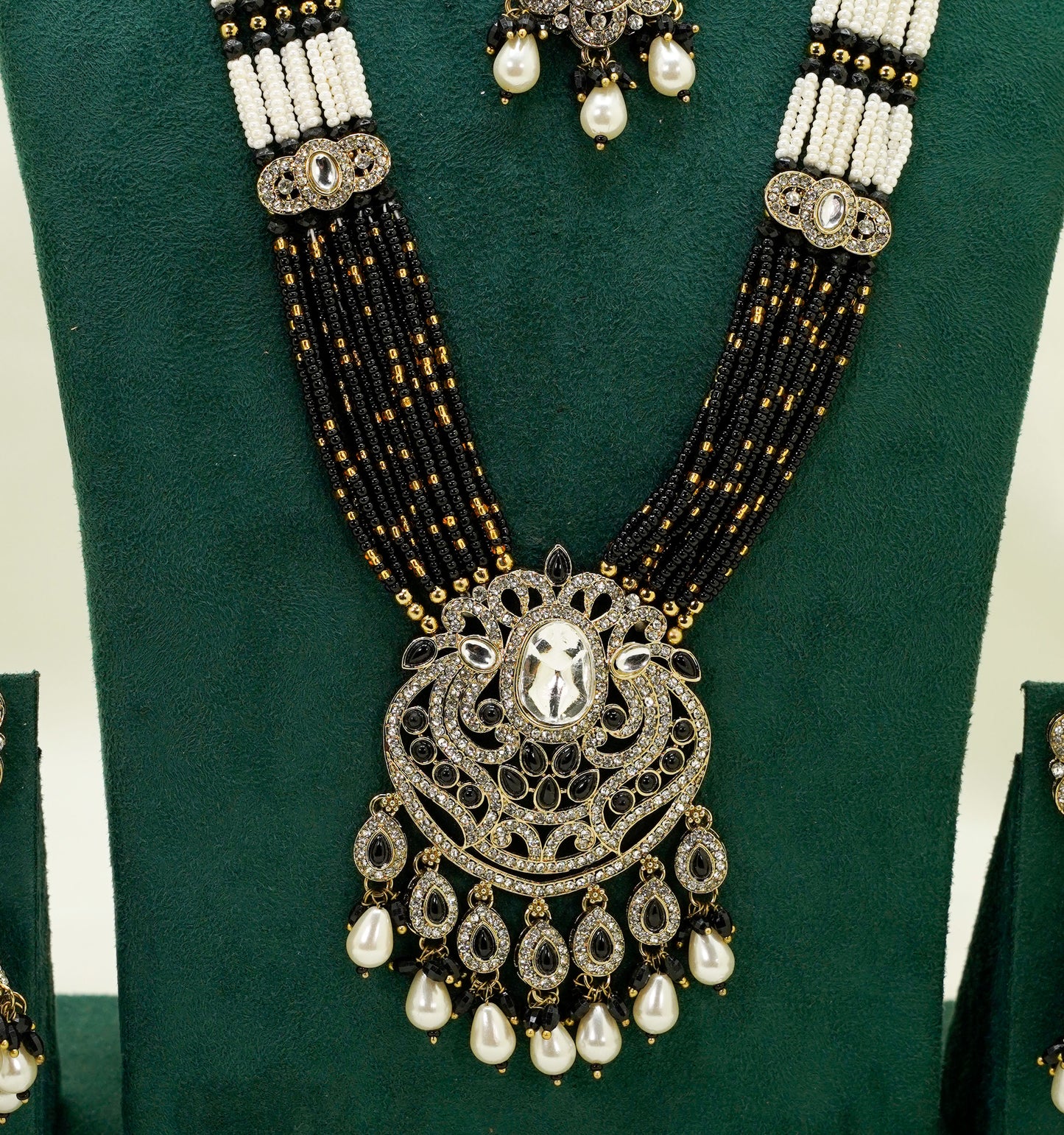 Black Kundan Set  – Kundan Jewellery Necklace Set