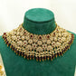 Red Party Set - Choker Jewellery Set – Mehndi Necklace Set with Earrings and Tikka