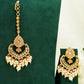 Off White Party Set - Choker Jewellery Set – Mehndi Necklace Set with Earrings and Tikka