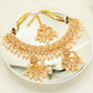 Off White Party Set - Choker Jewellery Set – Mehndi Necklace Set with Earrings and Tikka