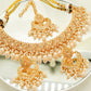 Off White Party Set - Choker Jewellery Set – Mehndi Necklace Set with Earrings and Tikka