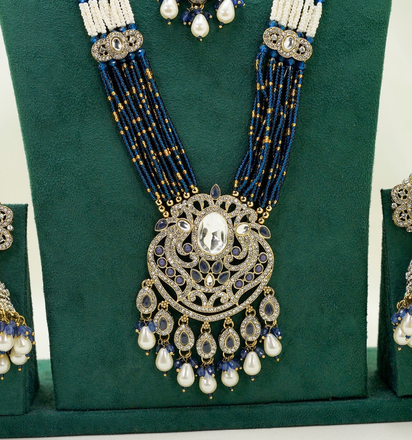 Navy Kundan Set  – Kundan Jewellery Necklace Set