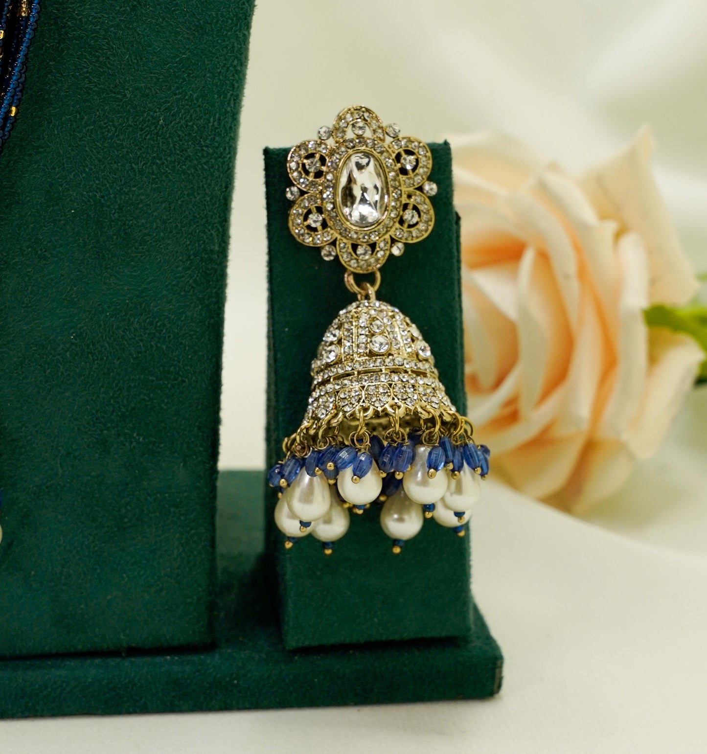 Navy Kundan Set  – Kundan Jewellery Necklace Set