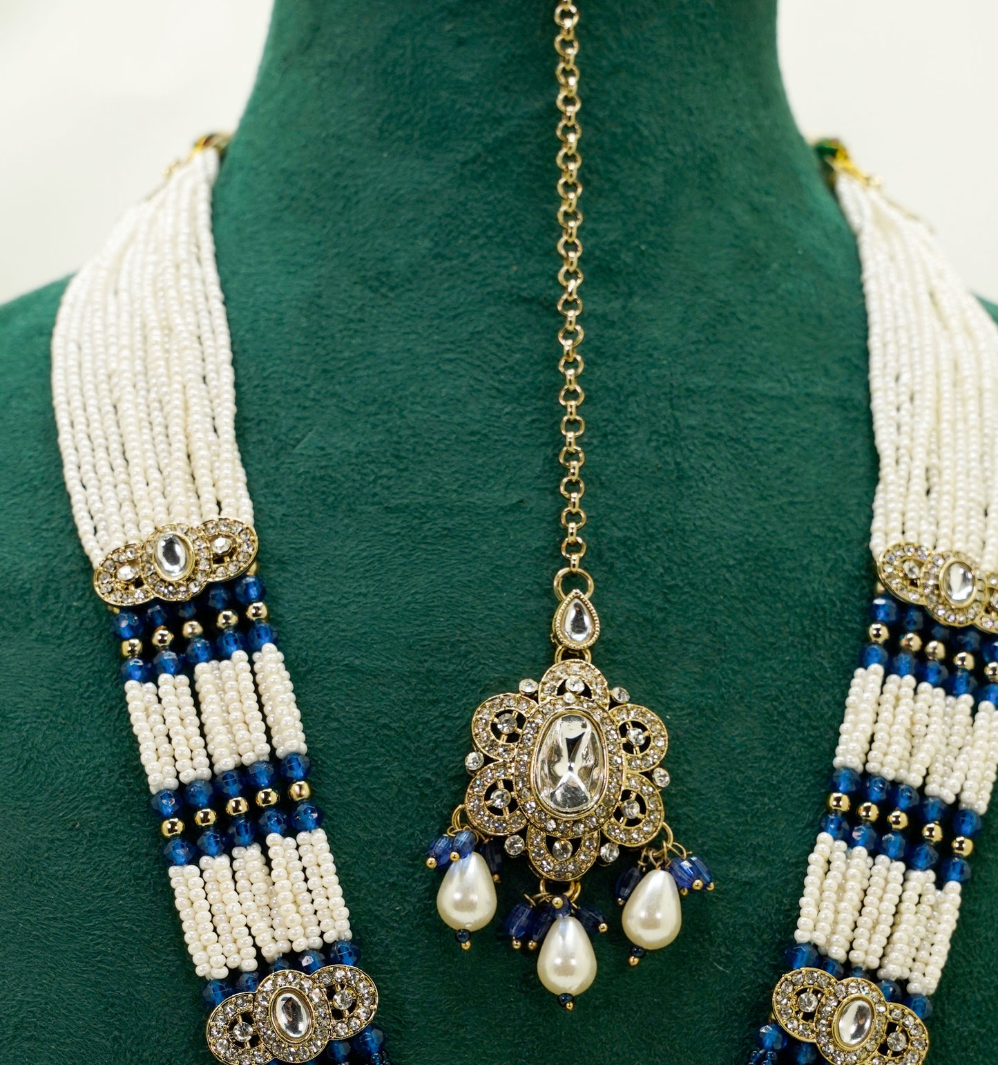 Navy Kundan Set  – Kundan Jewellery Necklace Set