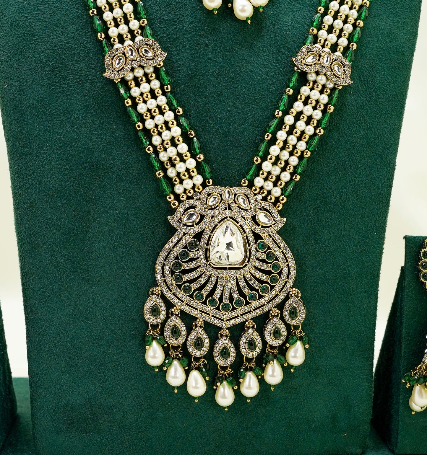 Green Kundan Set  – Kundan Jewellery Necklace Set