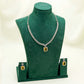 Elegant Catrine & Halo Necklace and Earrings Set