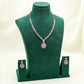 Soft Pink Party Necklace & Earring Set