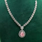 Soft Pink Party Necklace & Earring Set