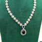 Navy Party Necklace & Earring Set