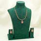 Soft Pink Elegant Catrine & Halo Necklace and Earrings Set