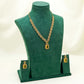Yellow Elegant Catrine & Halo Necklace and Earrings Set