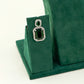 Green Elegant Catrine & Halo Necklace and Earrings Set