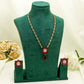 Ruby Red Party Set - American Stone Jewellery Set – Necklace Set with Earrings