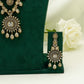 Gold/White Party Set - American Stone Jewellery Set – Necklace Set with Earrings