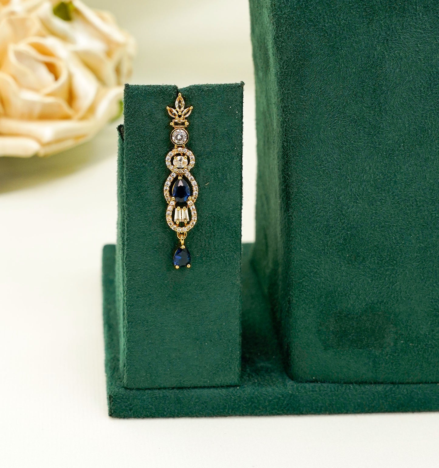 Navy Party Set - American Stone Jewellery Set – Necklace Set with Earrings
