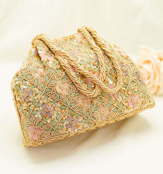 BR41 - Party handbag - Beaded Purse – Soft Shell Festival Handbag