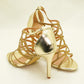 KV714 - Party & Wedding Heels – Strappy Spiral Ankle Sandals for Weddings, Party & Special Events