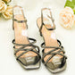 KV715 - Party Heels – Strappy Spiral Ankle Sandals for Weddings, Party & Special Events