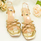 KV715 - Party Heels – Strappy Spiral Ankle Sandals for Weddings, Party & Special Events