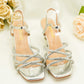 KV715 - Party Heels – Strappy Spiral Ankle Sandals for Weddings, Party & Special Events