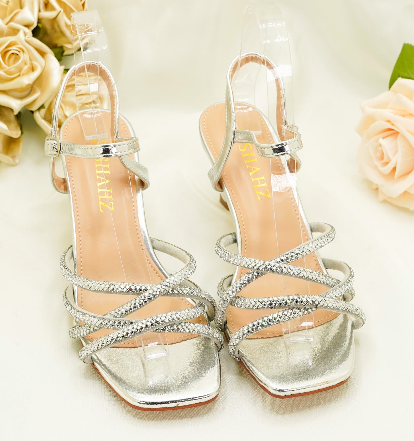 KV715 - Party Heels – Strappy Spiral Ankle Sandals for Weddings, Party & Special Events