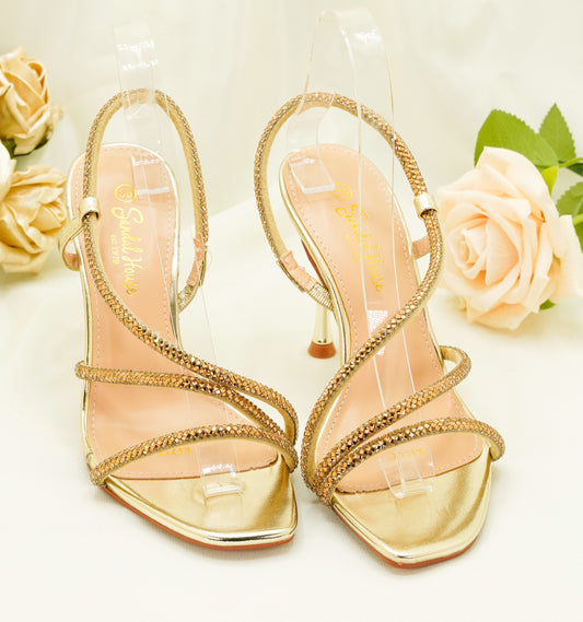 KV717 - Party Heels – Strappy Spiral Ankle Sandals for Weddings, Party & Special Events