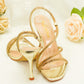 KV717 - Party Heels – Strappy Spiral Ankle Sandals for Weddings, Party & Special Events