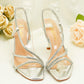 KV717 - Party Heels – Strappy Spiral Ankle Sandals for Weddings, Party & Special Events