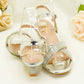 ML6021 - Party Heels – Low, Block Heel Sandals for Weddings, Party & Special Events