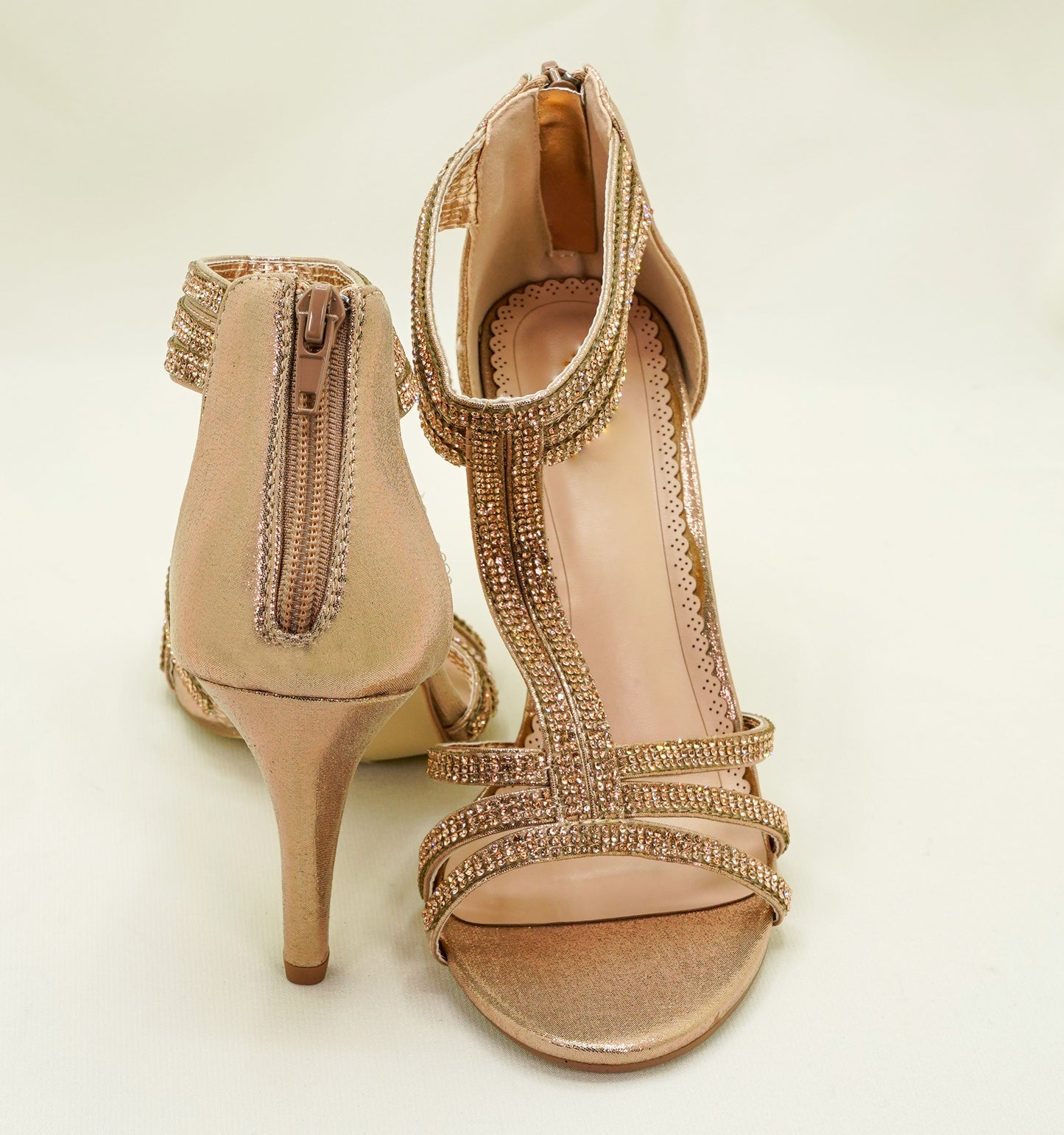 SH16-08 - Party & Wedding Heels – Strappy Spiral Ankle Sandals for Weddings, Party & Special Events