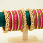 Hot Pink Bangles Set – Bridal & Party Bangles Set
