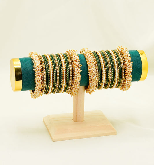 Green Bangles Set – Bridal & Party Bangles Set