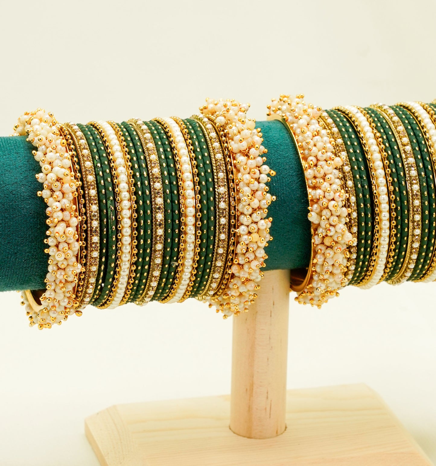 Green Bangles Set – Bridal & Party Bangles Set