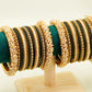 Black Bangles Set – Bridal & Party Bangles Set (2 Sets)