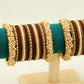 Maroon Bangles Set – Bridal & Party Bangles Set (2 Sets)
